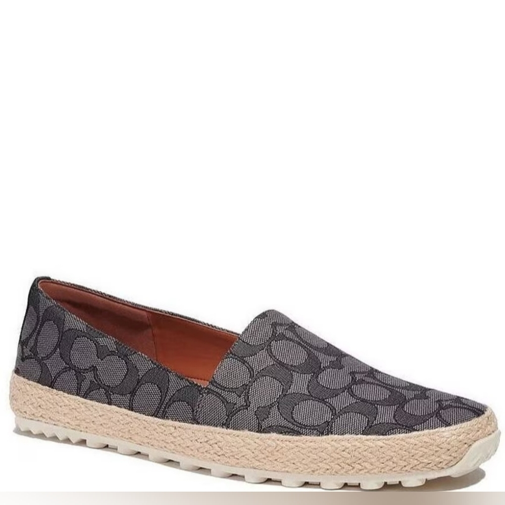 COACH Men's COACH Signature Jacquard Logo Print Espadrilles - Picture 5 of 14